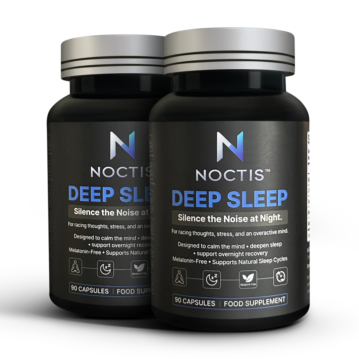 NOCTIS Deep Sleep melatonin-free sleep supplement 2 bottle bundle